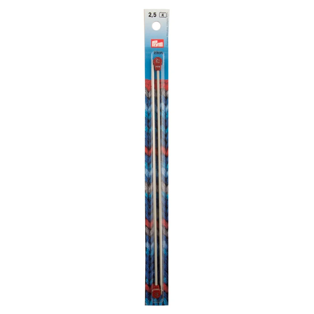 PRYM 2.5 mm 25 cm Aluminium Knitting Needles - 191422