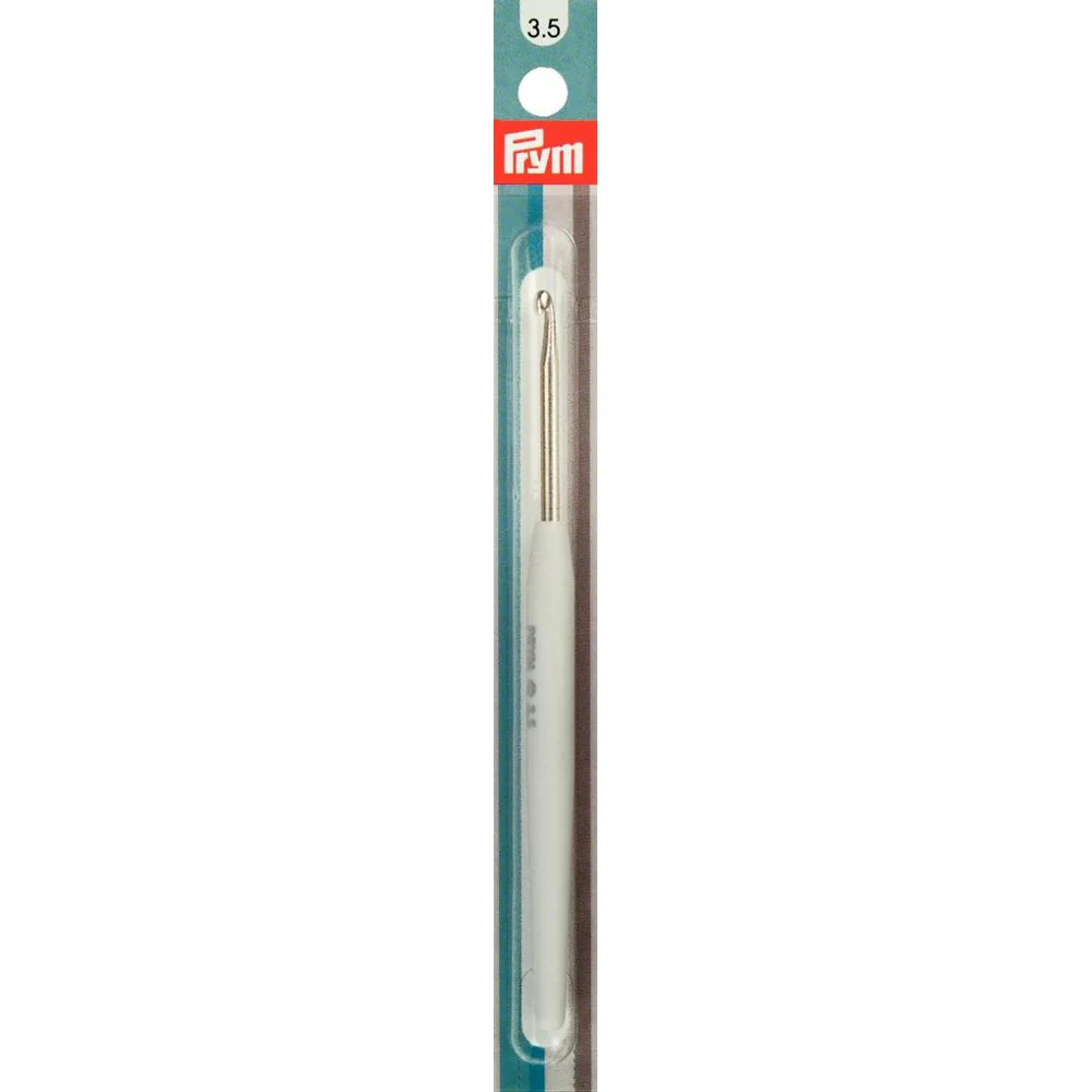 PRYM 3.5 mm 14 cm Crochet Hook with Soft Handle, White -  195343