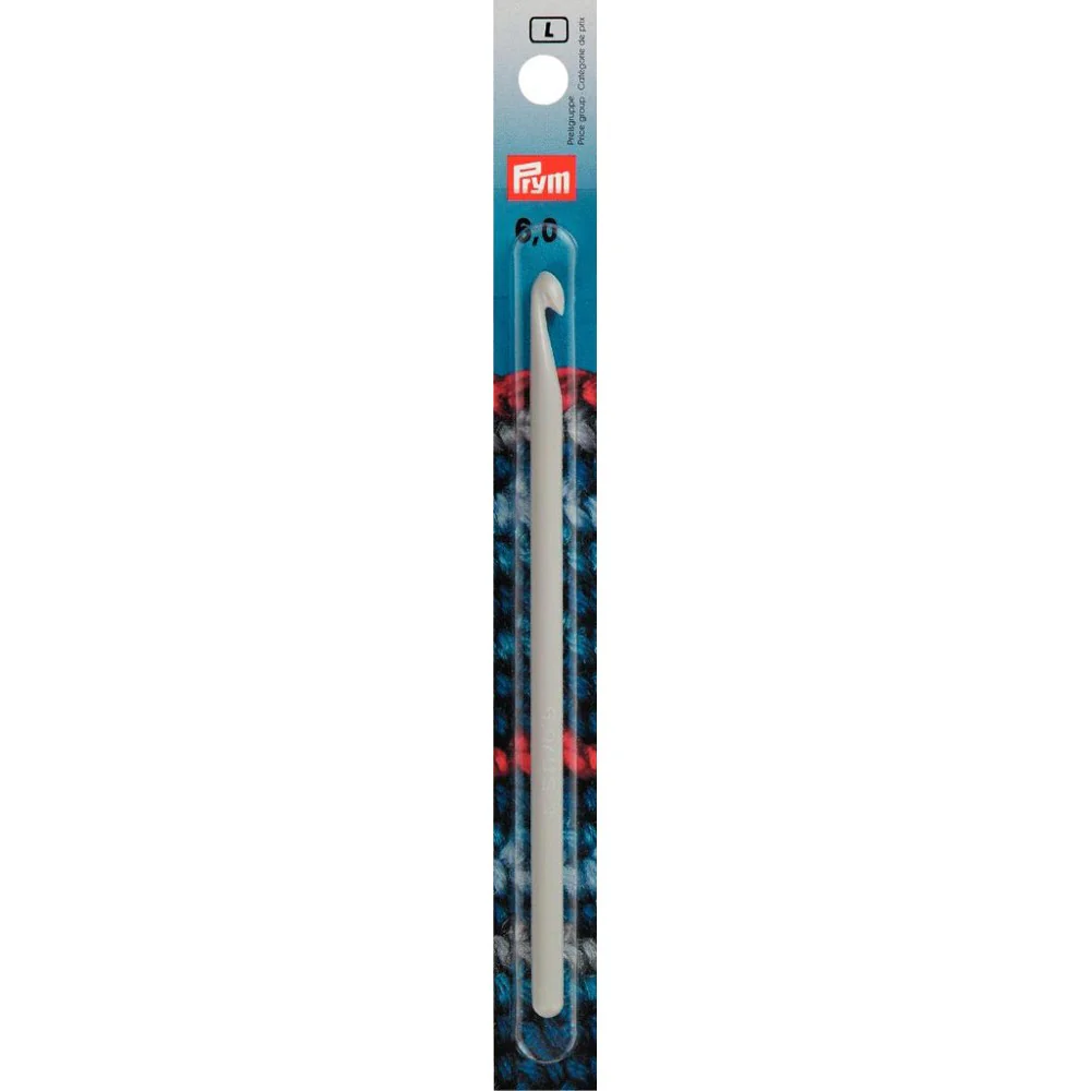 PRYM 6 mm 14 cm Plastic Crochet Hook For Wool -  218499