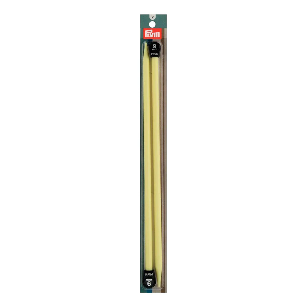 PRYM 9 mm 35 cm Colored Single Pointed Knitting Pins - 218261