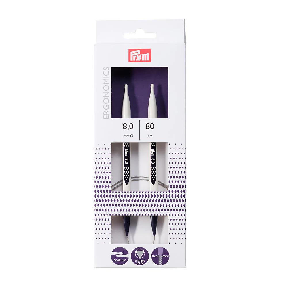 PRYM Ergonomics 8 mm 80 cm Circular Knitting Needle - 215811 - Image 2