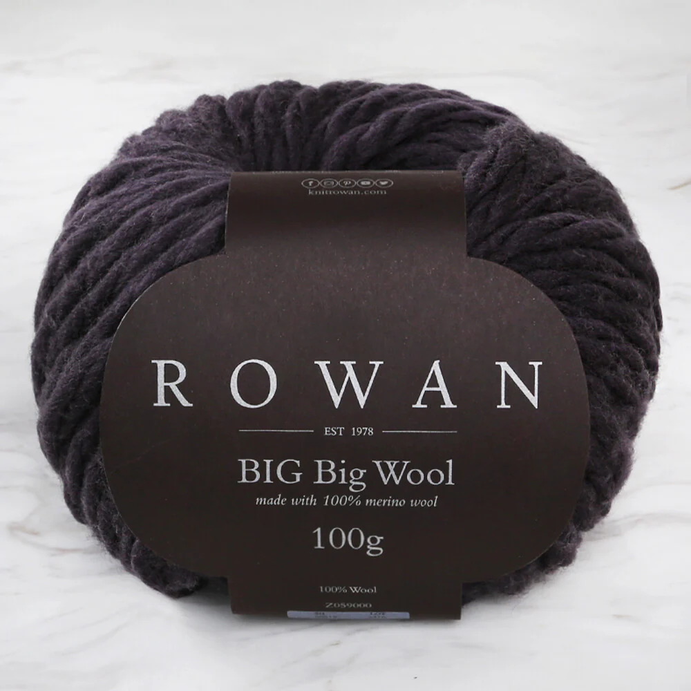 Rowan Big Big Wool Yarn, Antracite - 00212