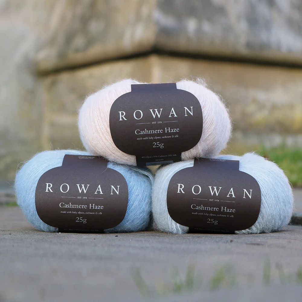 Rowan Cashmere Haze 25gr Hand Knitting Yarn, Black - 707 - Image 5