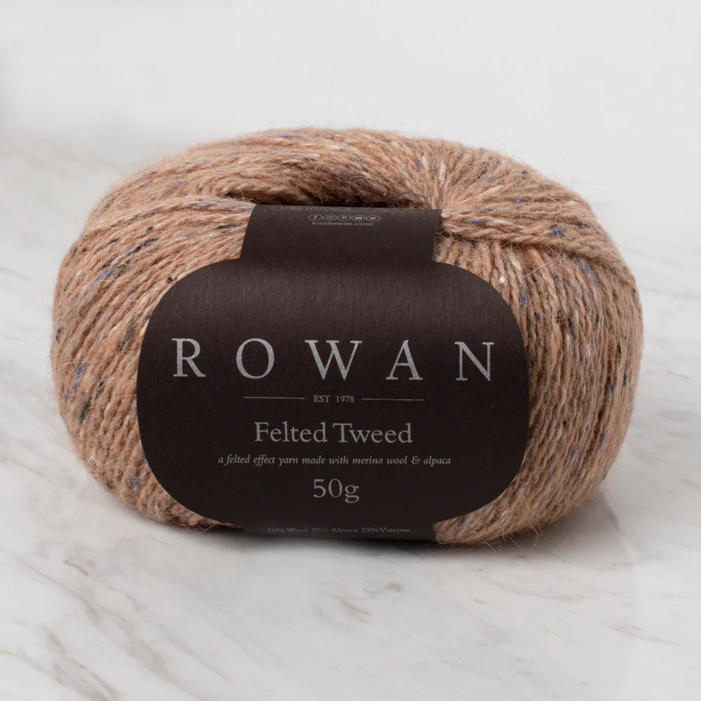 Rowan Felted Tweed 50gr Yarn, Camel -157