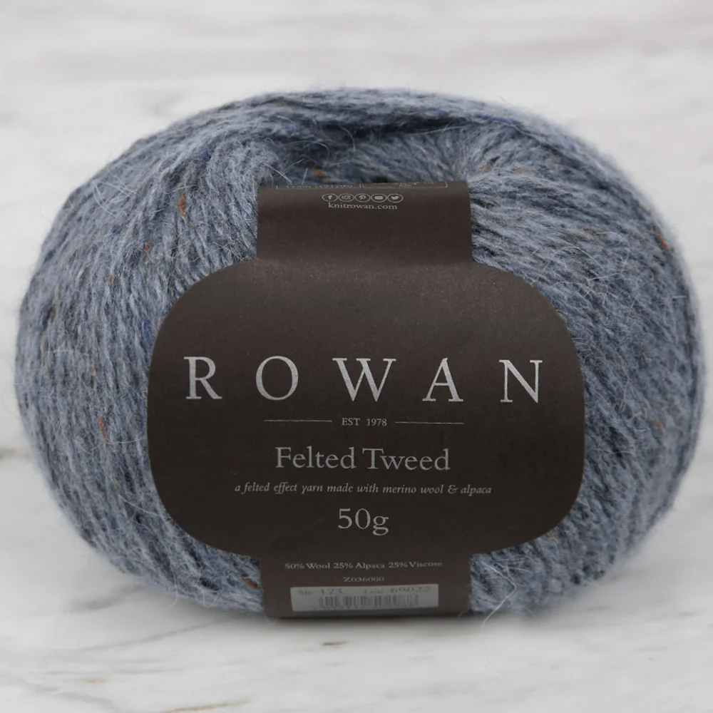 Rowan Felted Tweed 50gr Yarn, Blue - 173