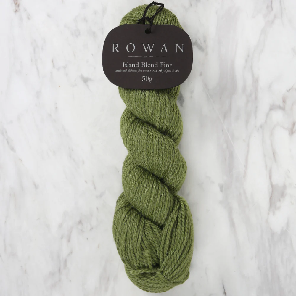 Rowan Island Blend Fine Hand Knitting Yarn, Green - 104