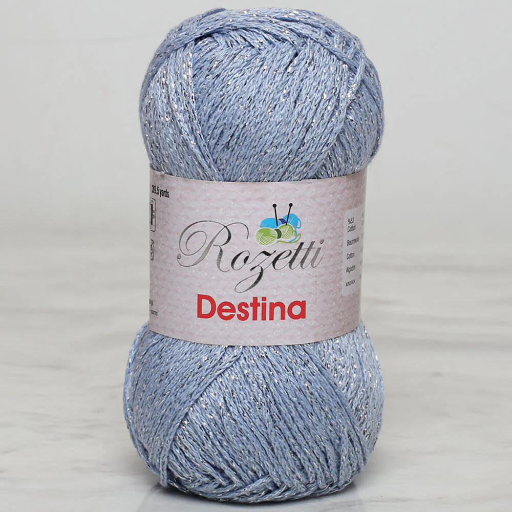 Rozetti Destina 50 gr Yarn, Baby Blue - 45018