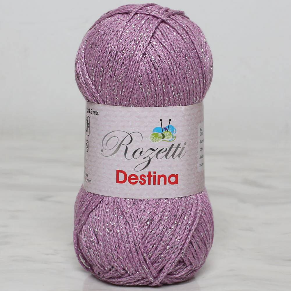 Rozetti Destina 50 gr Yarn, Lilac - 45010