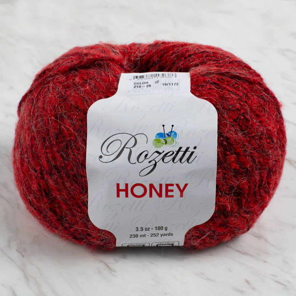 Rozetti Honey Yarn, Red Variegated - 210-28