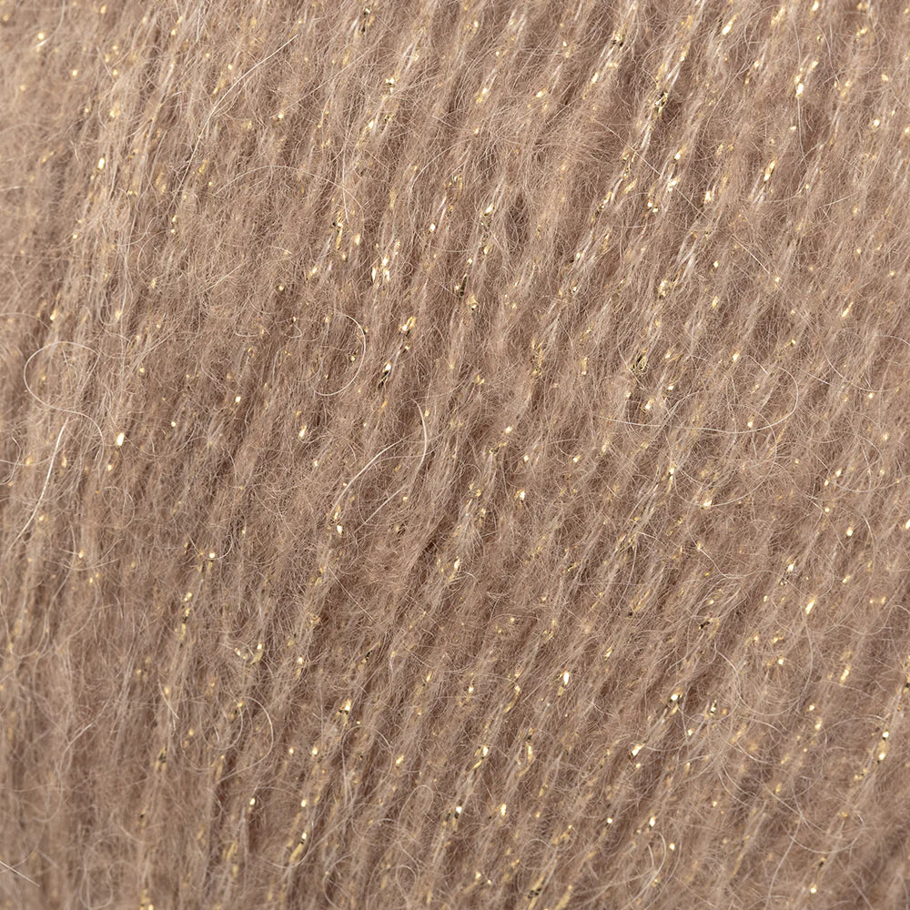 Rozetti Tılsım Glittery Hand Knitting Yarn Beige - 362-03 - Image 2