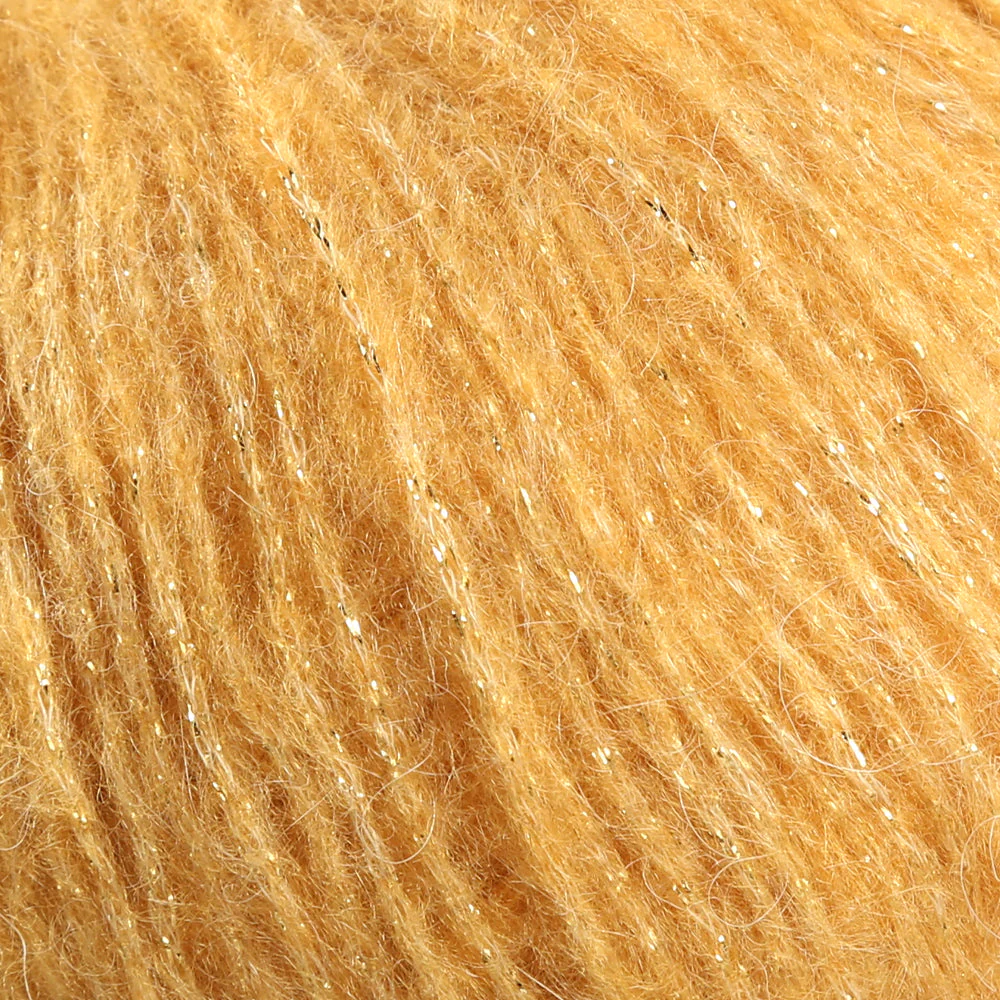 Rozetti Tılsım Glittery Hand Knitting Yarn Mustard - 362-02 - Image 2