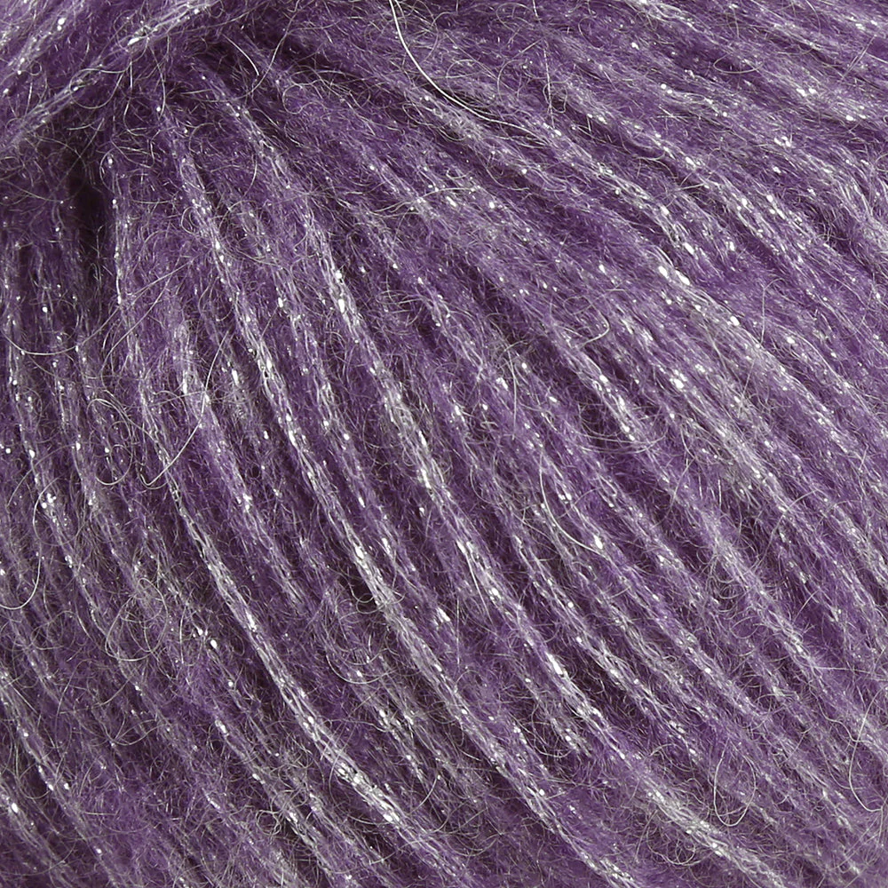 Rozetti Tılsım Glittery Hand Knitting Yarn Yarn Purple  - 362-07 - Image 2
