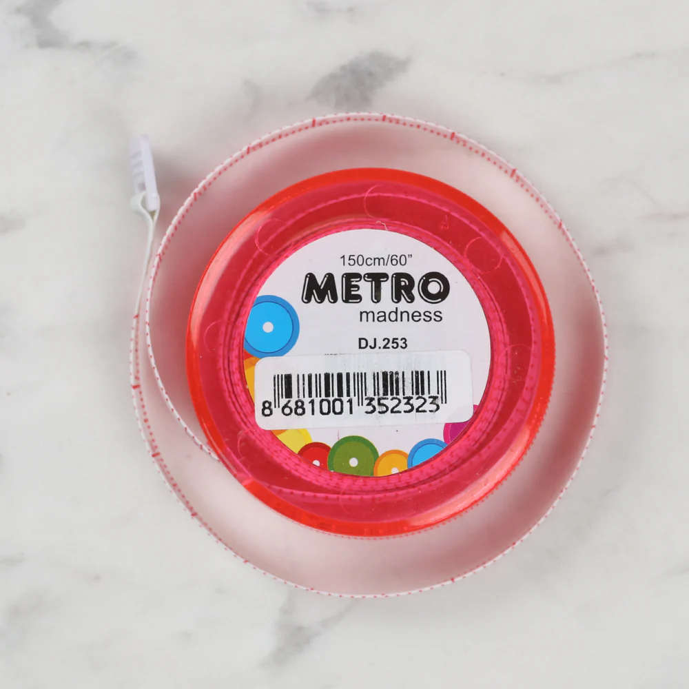Sew Tasty Metro Auto Tape Measure Fuchsia 150cm/60 in - 253 - Image 2