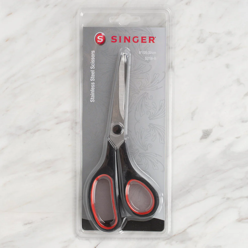 Singer Black Handled Scissors - S218-8