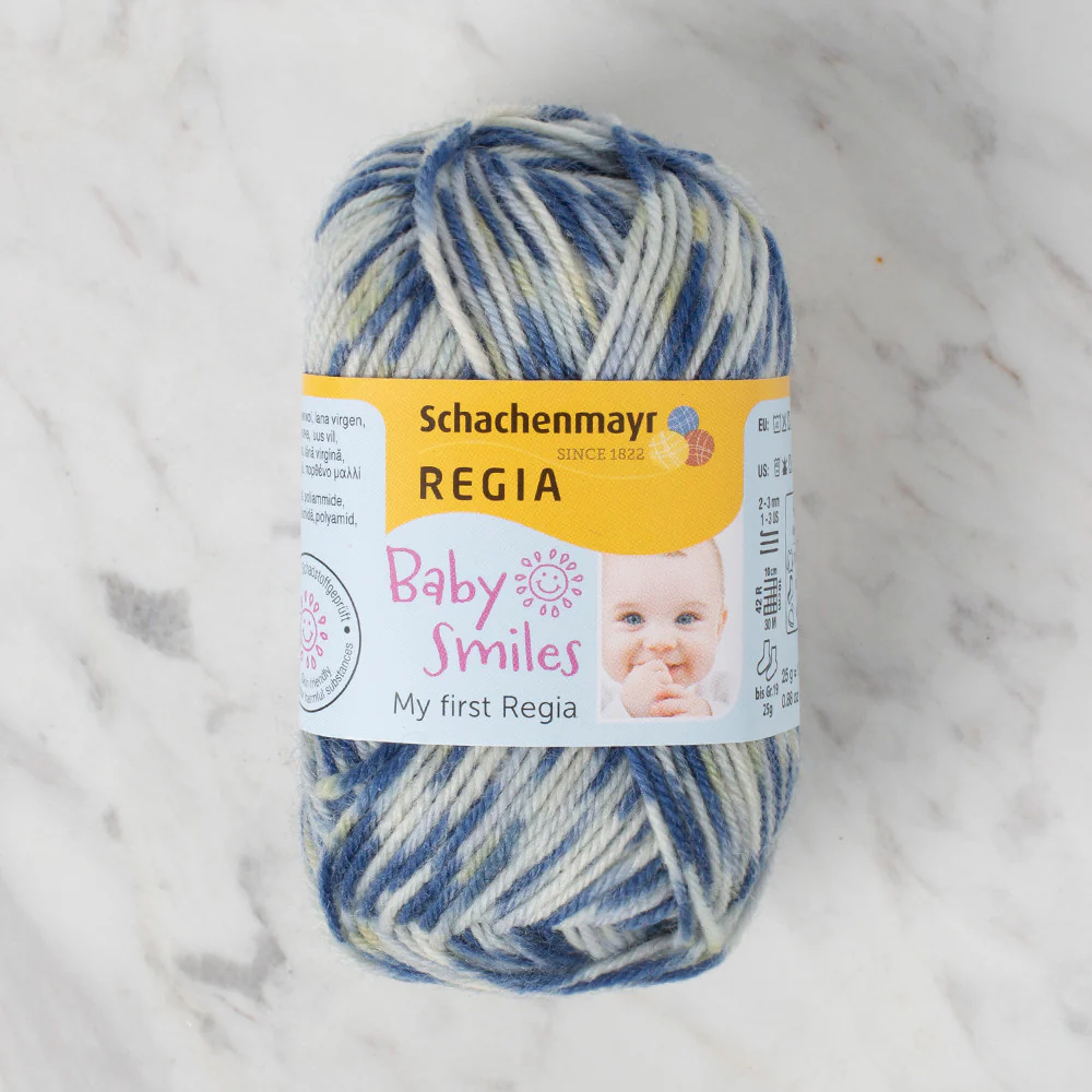 Schachenmayr Baby Smiles My First Regia 25 gr Knitting Yarn, Variegated - 9801296 - 01724