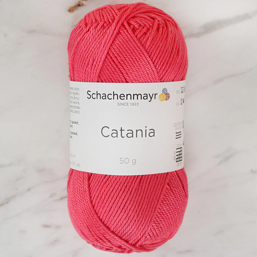 Schachenmayr Catania 50gr Yarn, Vermillion - 00256