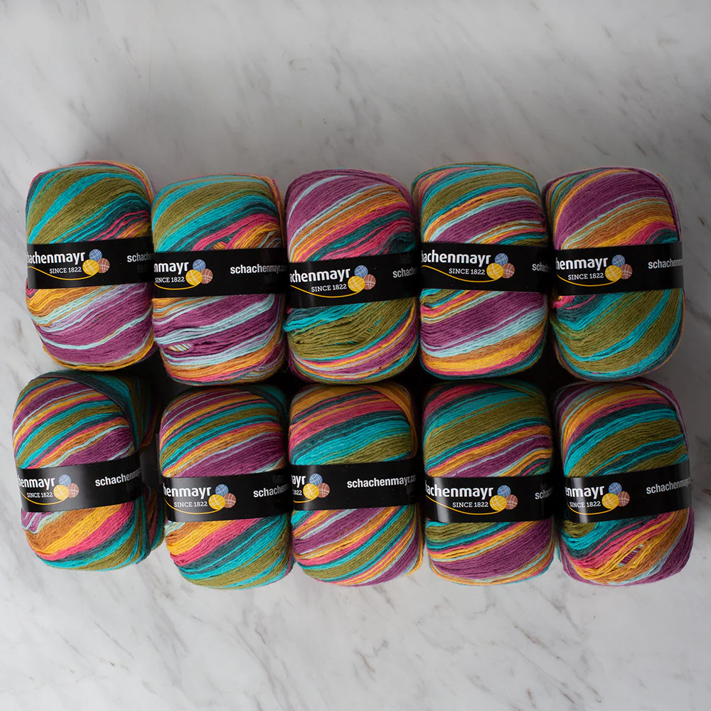 Schachenmayr Fashion Tahiti 50 gr Knitting Yarn, Variegated - 9811776 - 07642 - Image 3