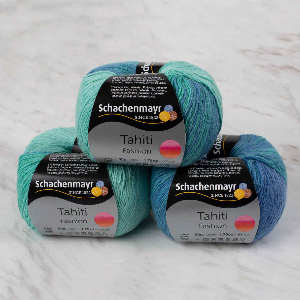 Schachenmayr Fashion Tahiti 50 gr Knitting Yarn, Variegated - 9811776 - 07691 - Image 4