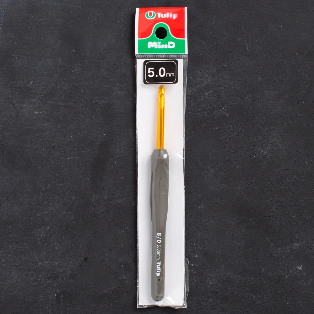 Tulip Etimo 5 mm Crochet Hook with Soft Handle - Brown - T15-800e