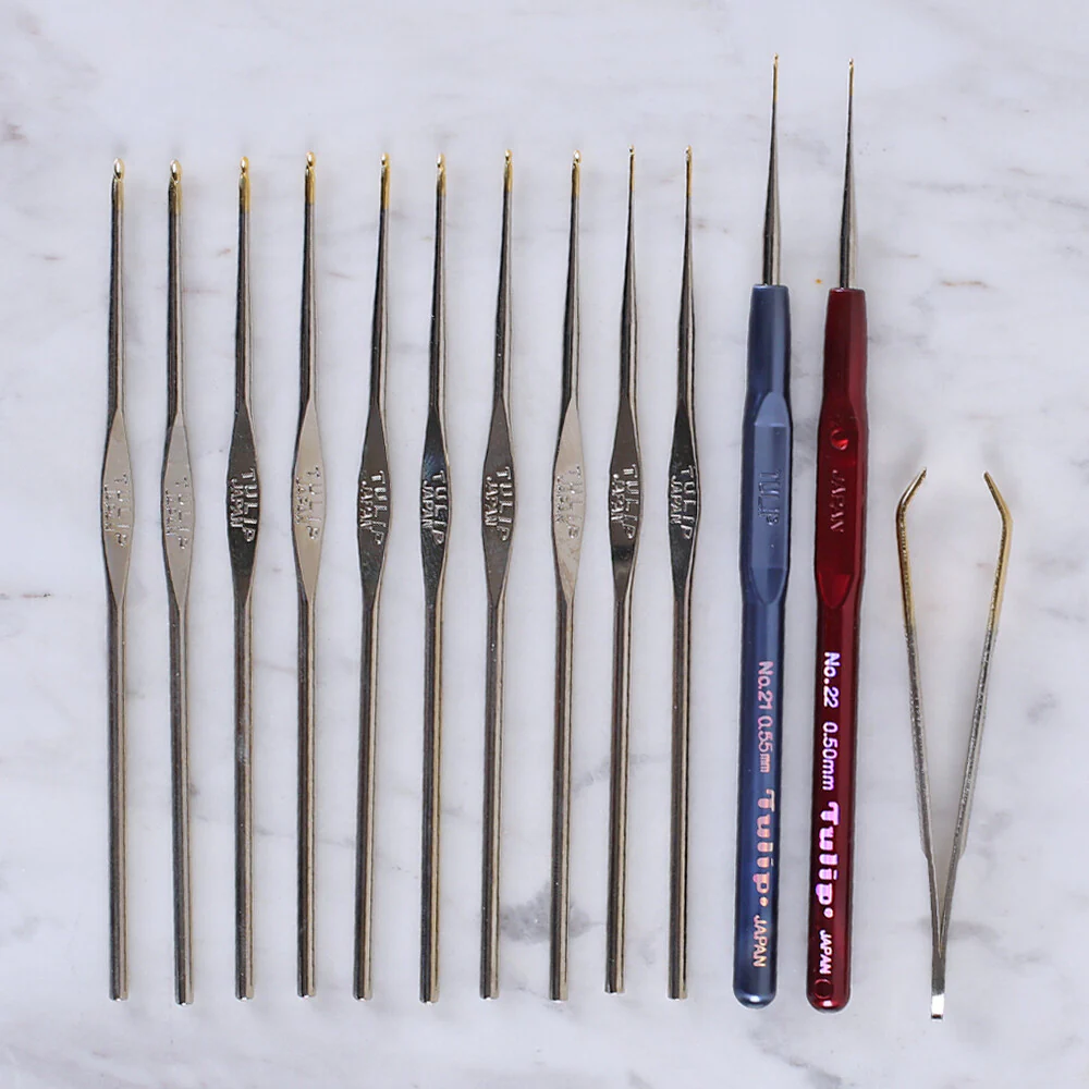 Tulip Crochet Hook Set for Lace, Pink - Image 4