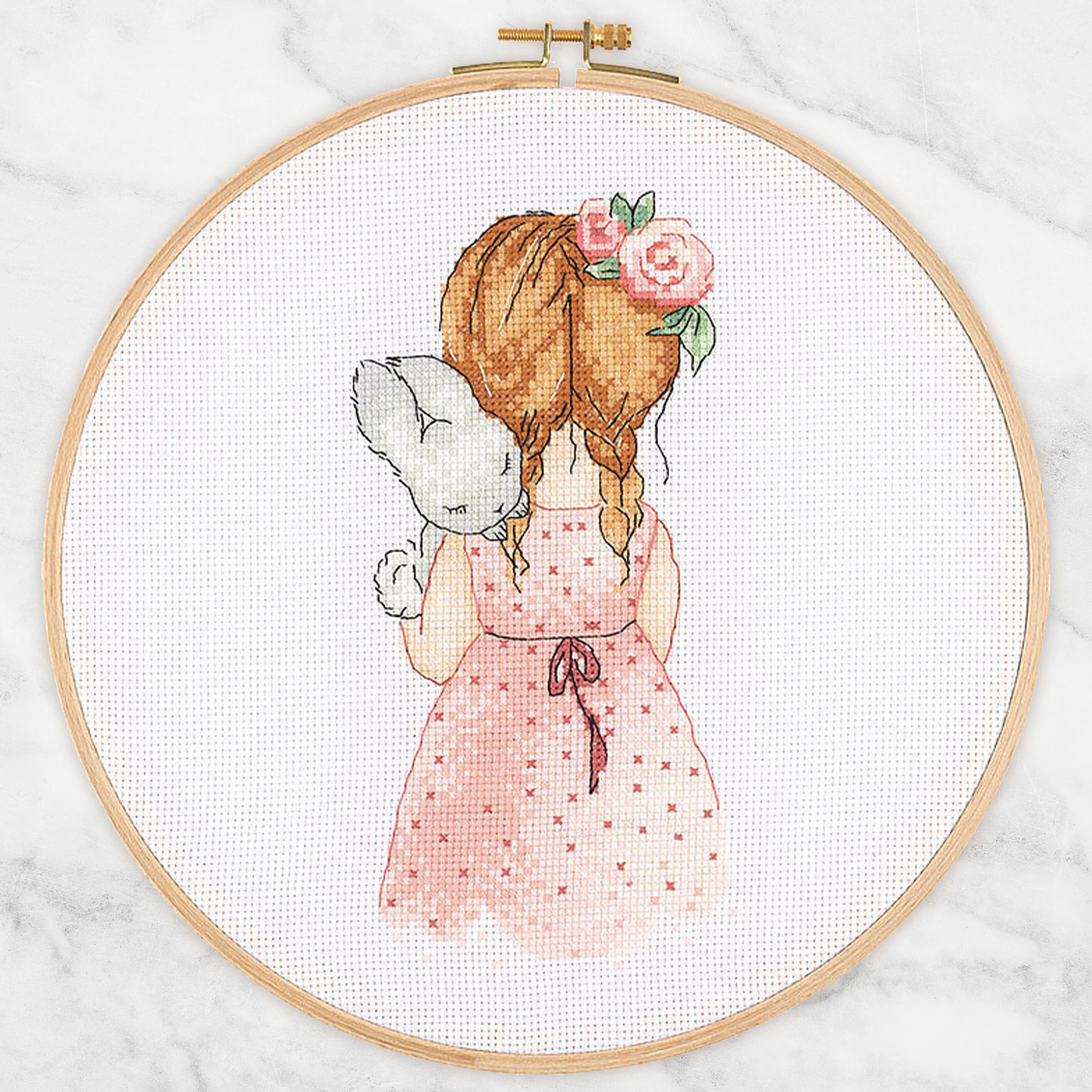 Tuva Cross Stitch Kit, Sleeping Bunny - E2602 - Image 2