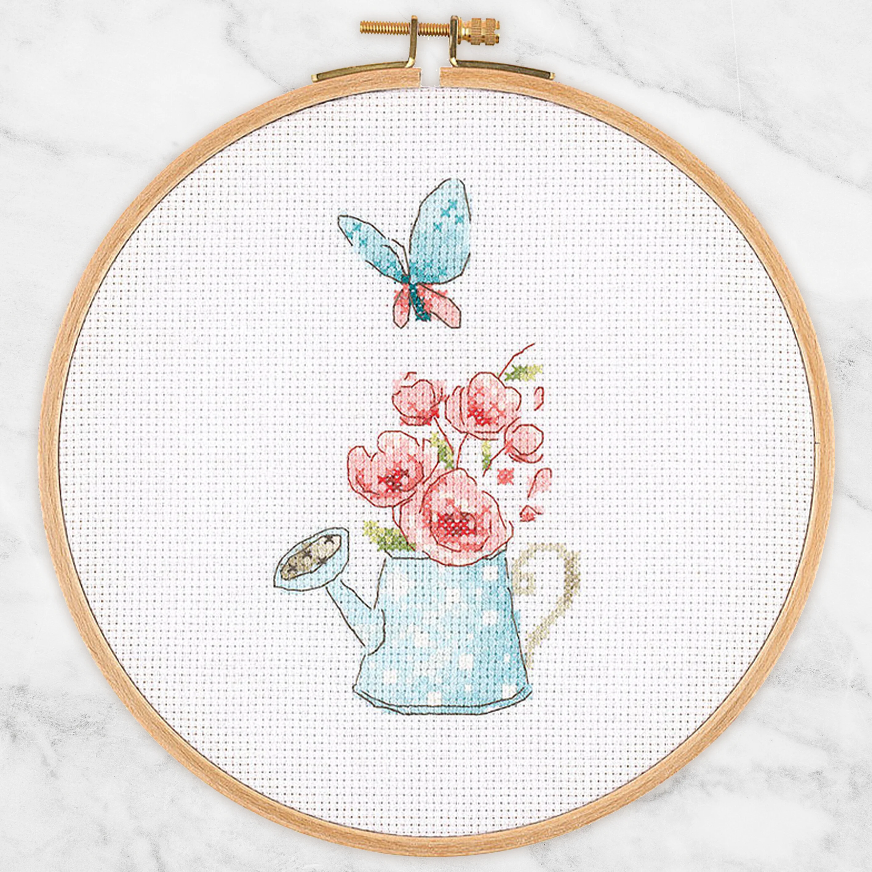 Tuva Cross Stitch Kit, Watering Can - E2005 - Image 2