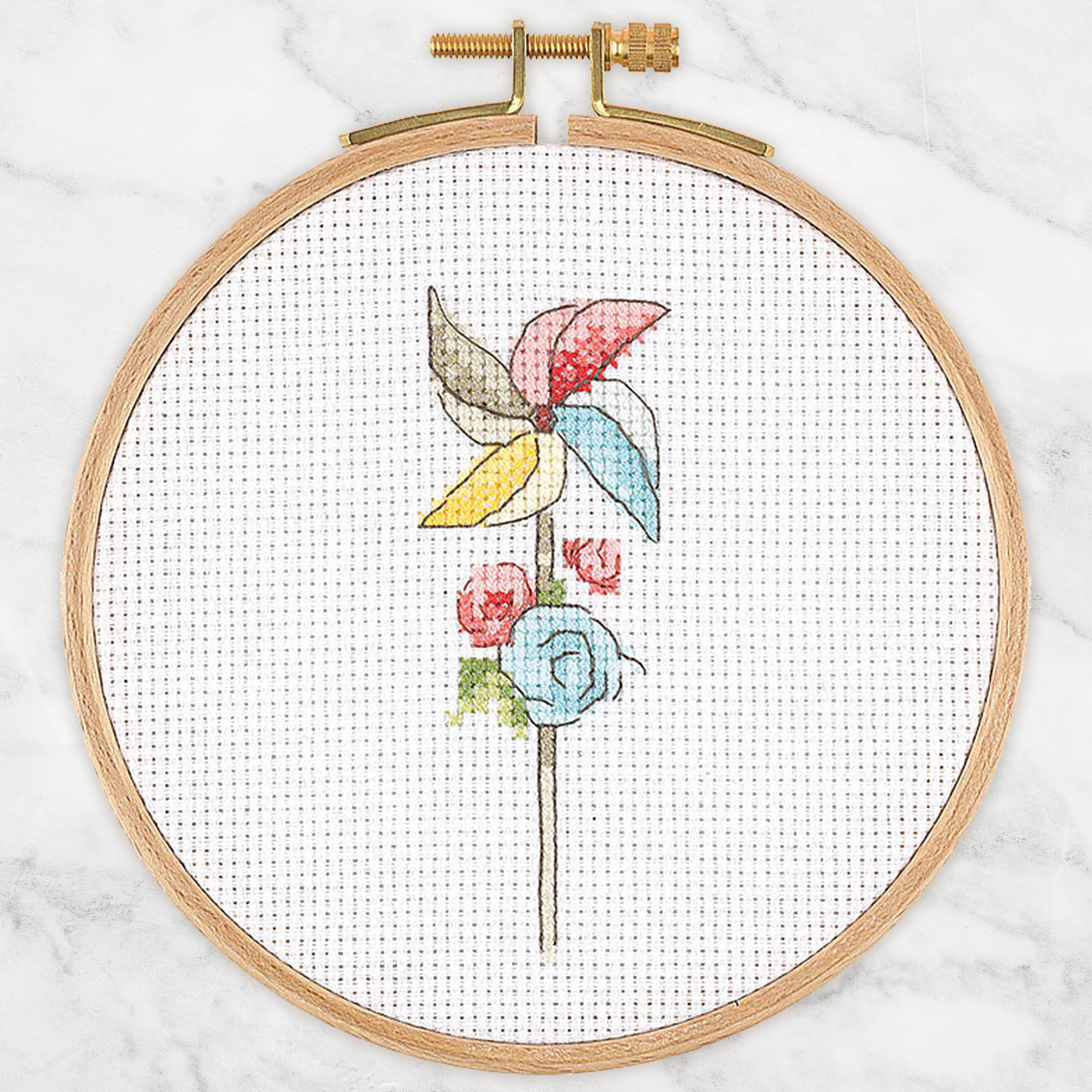 Tuva Cross Stitch Kit, Whirligig - E1302 - Image 2