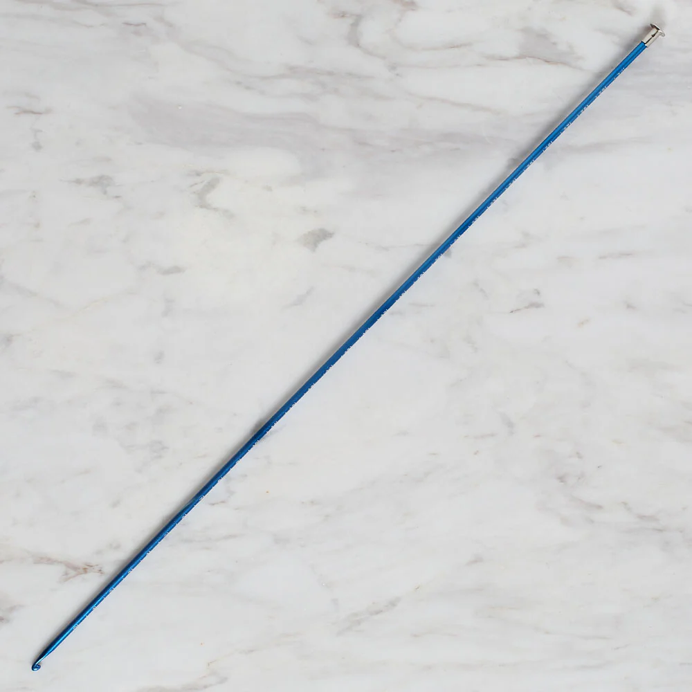 Yabalı 3mm 35 cm Crochet Hook with Measure, Blue - YBL-348 - Image 2