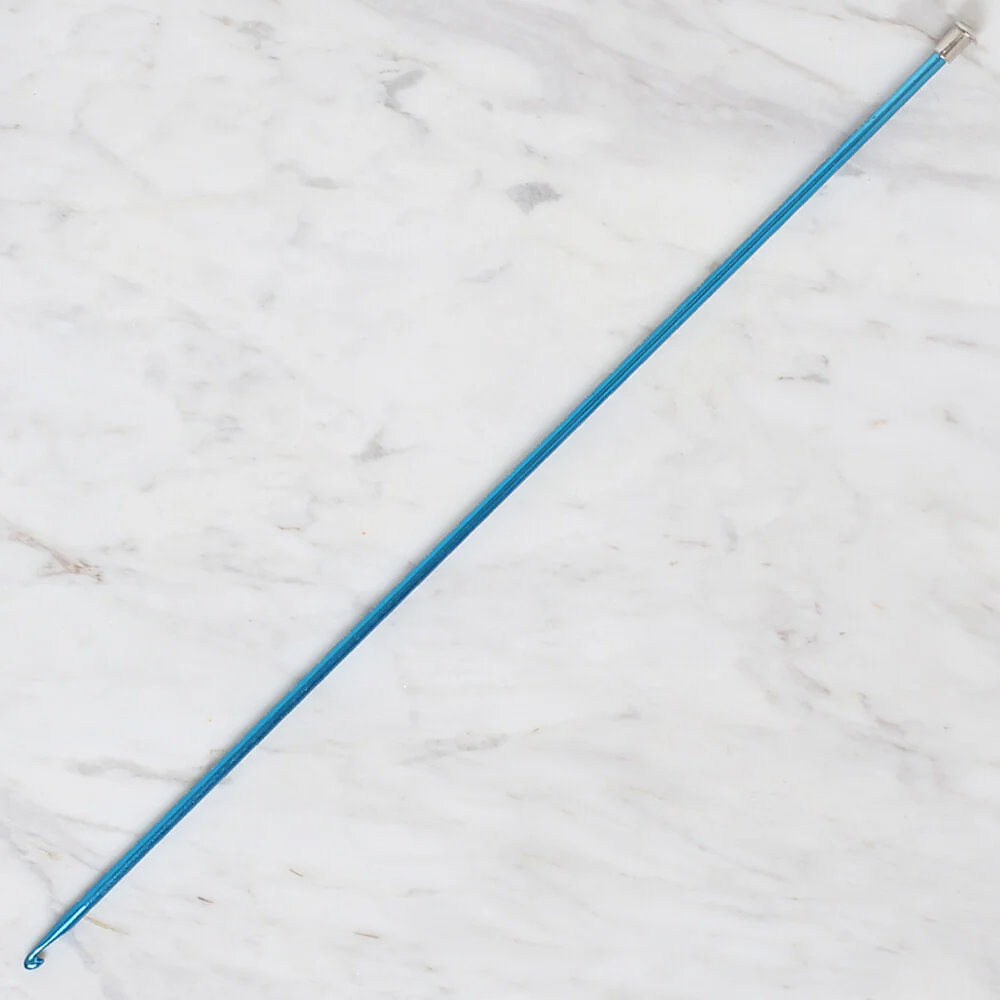 Yabalı 4.5mm 35 cm Crochet Hook with Measure, Blue - YBL-348 - Image 2