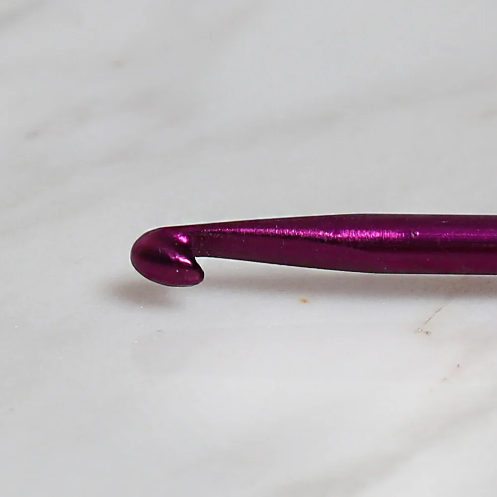 Yabalı 4mm 35 cm Crochet Hook with Measure, Purple - YBL-348 - Image 3