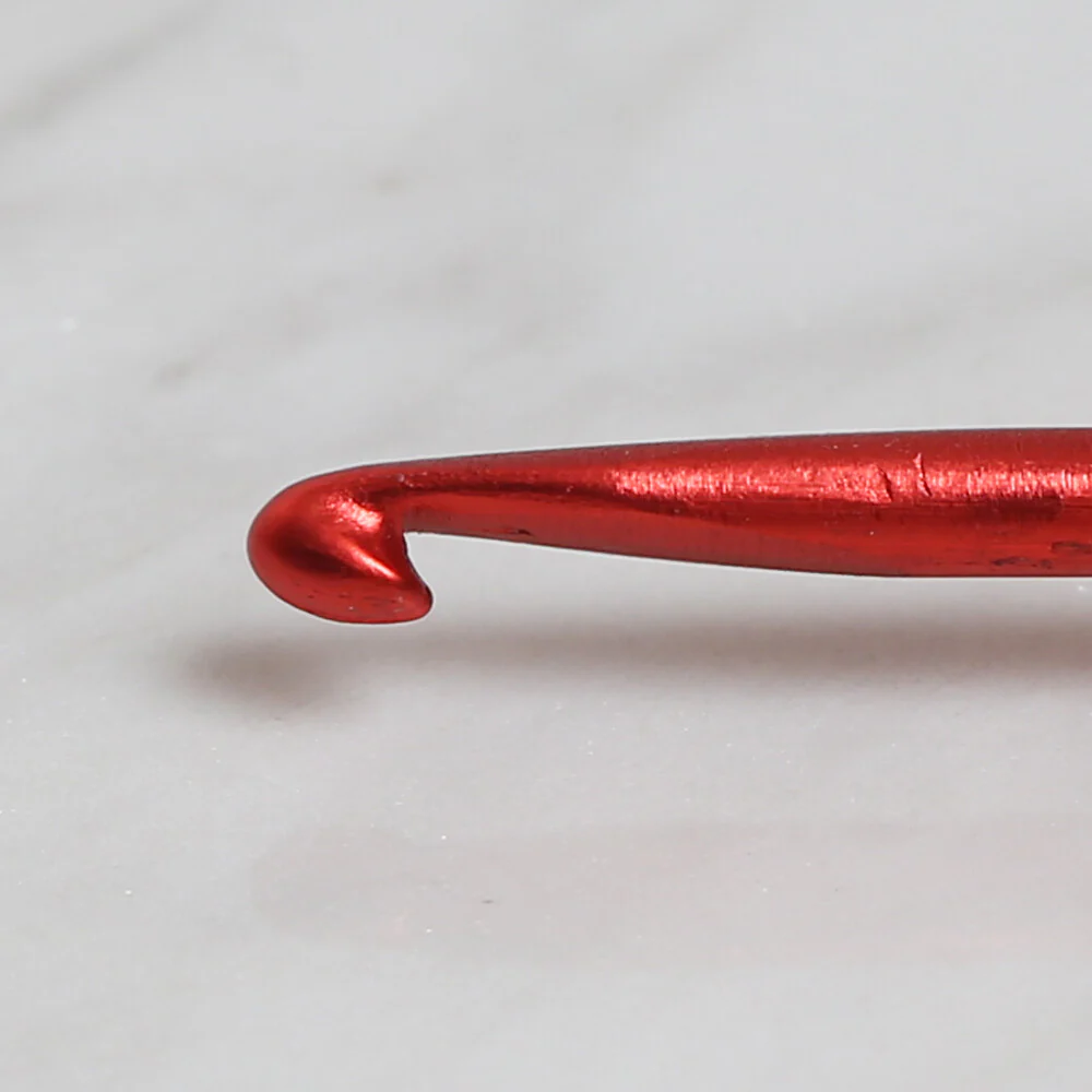 Yabalı 4mm 35 cm Crochet Hook with Measure, Red - YBL-348 - Image 3