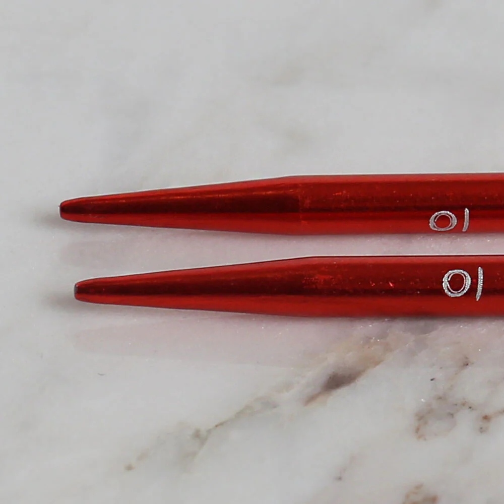 Yabalı 4mm 35 cm Knitting Needle with Measure, Red - YBL-347 - Image 3