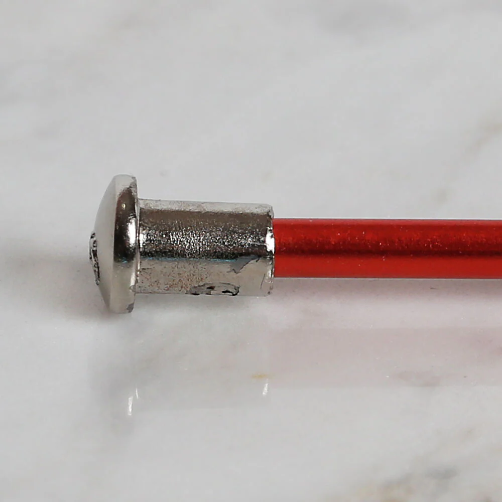 Yabalı 4mm 35 cm Knitting Needle with Measure, Red - YBL-347 - Image 4