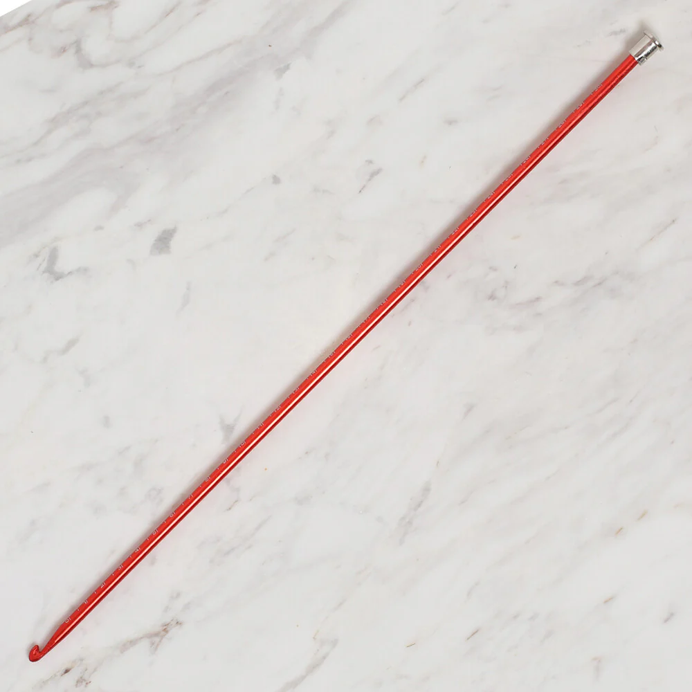 Yabalı 5mm 35 cm Kırmızı Crochet Hook with Measure - YBL-348 - Image 2