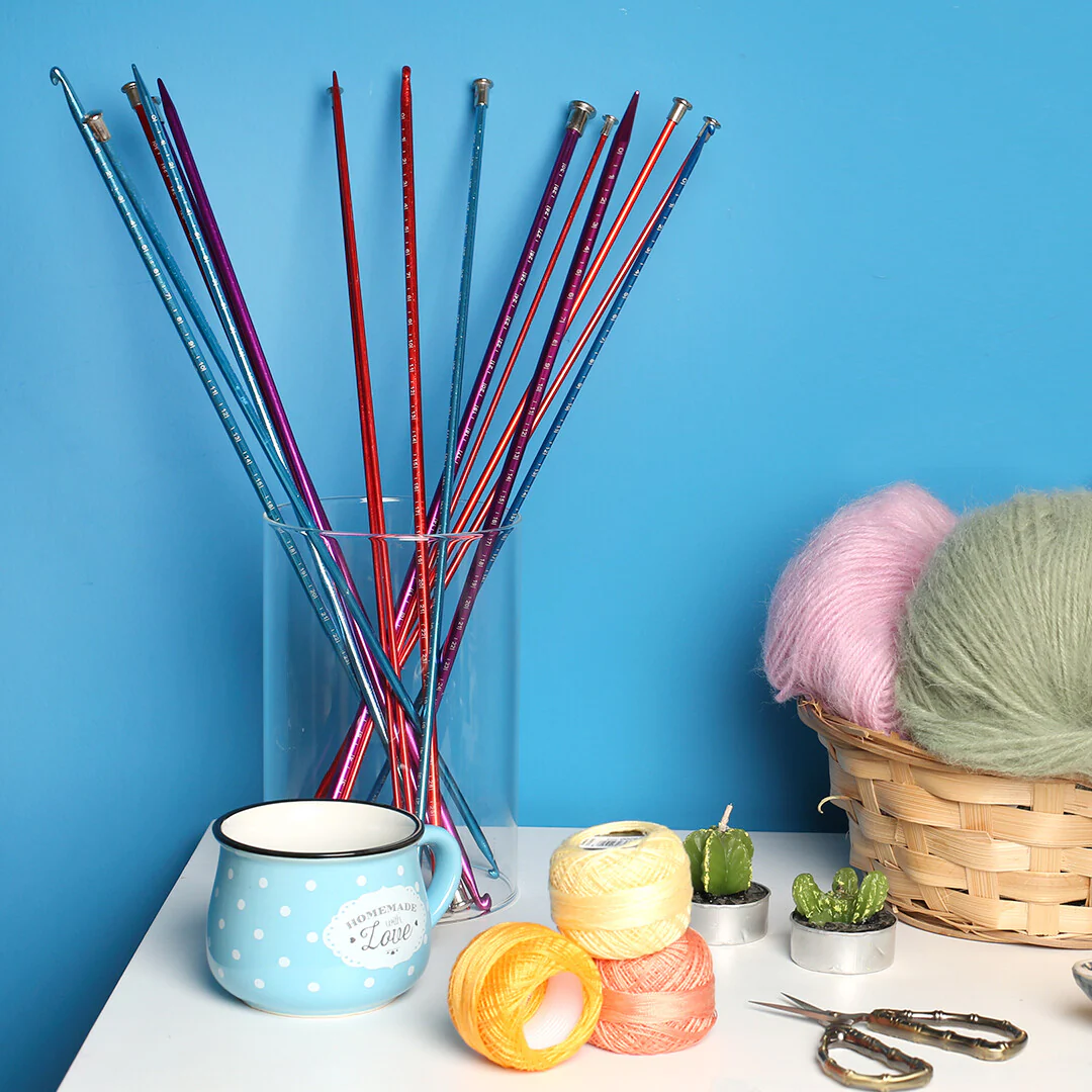 Yabalı 5mm 35 cm Kırmızı Crochet Hook with Measure - YBL-348 - Image 5