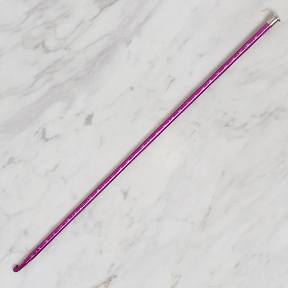 Yabalı 6mm 35 cm Crochet Hook with Measure, Purple - YBL-348 - Image 2