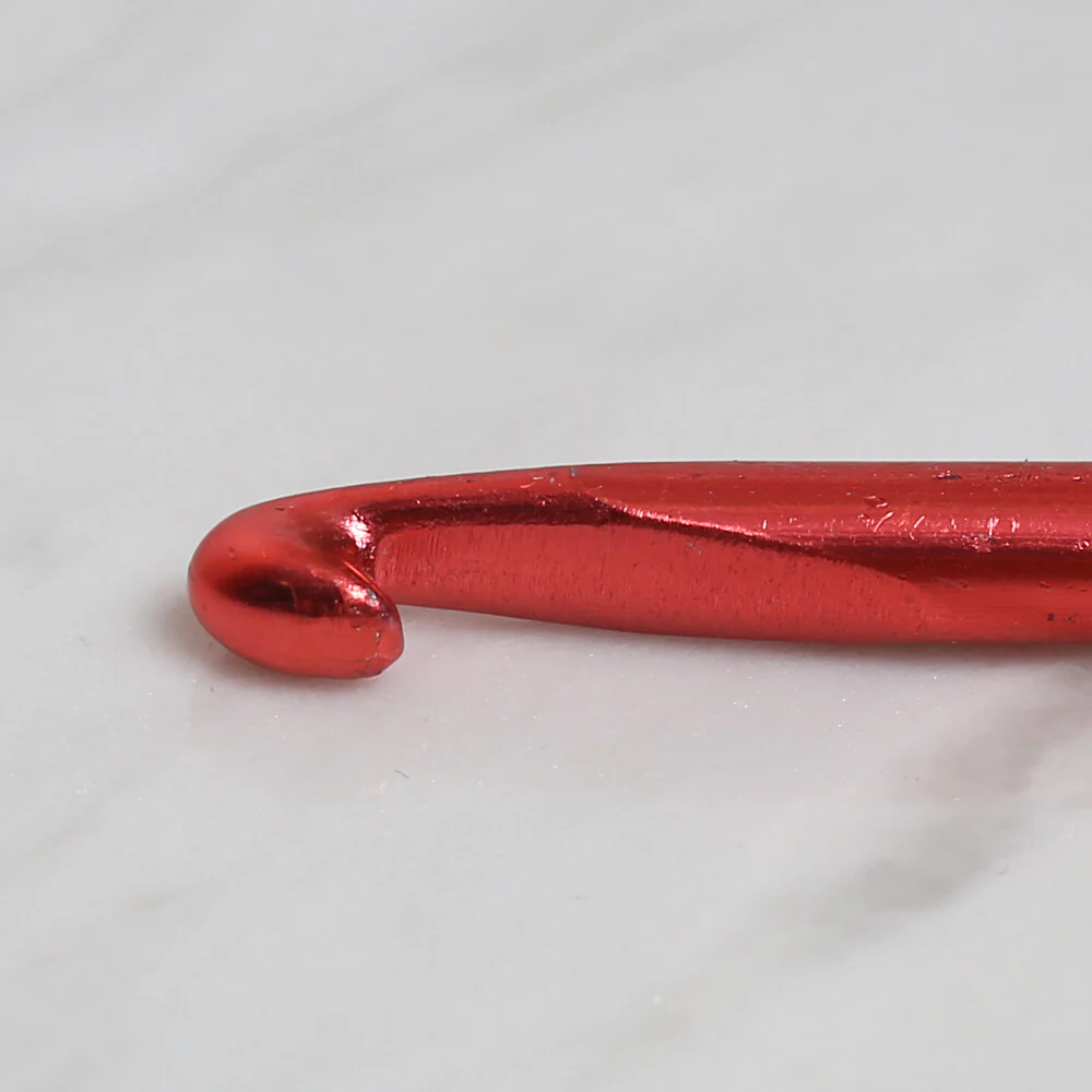 Yabalı 6mm 35 cm Crochet Hook with Measure, Red - YBL-348 - Image 3