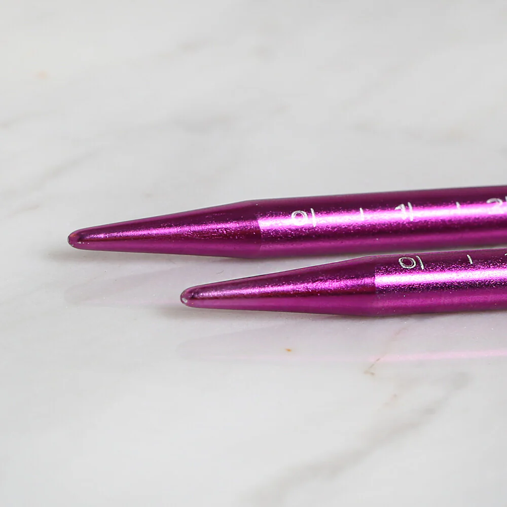 Yabalı 6mm 35 cm Knitting Needle with Measure, Purple - YBL-347 - Image 3