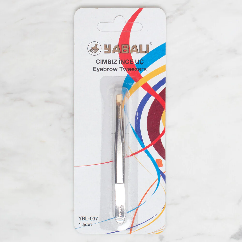 Yabalı Fine Point Eyebrow Tweezers - 037