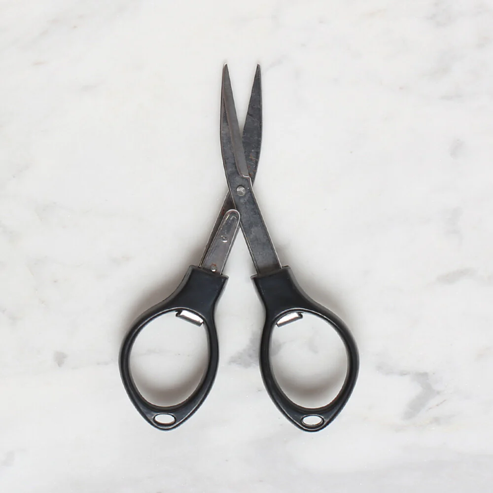 Yabalı Folding Scissors, Black - Image 2