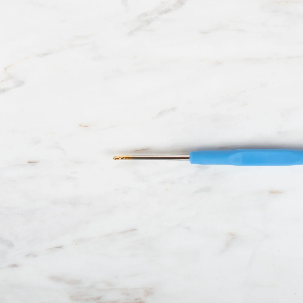 Yabalı Golden Tip Elastic Handle No. 2 1.75mm Crochet Hook, Blue - Image 2