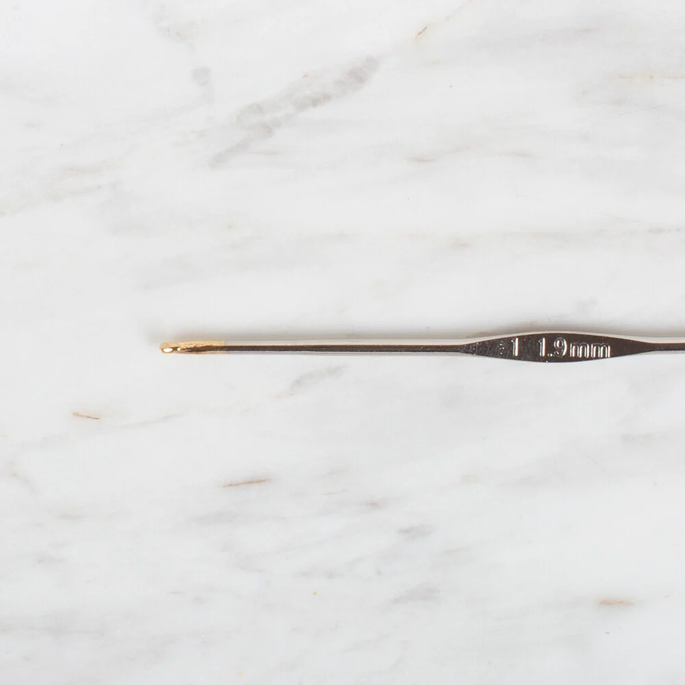 Yabalı Golden Tip Metal Handle No. 1 1.9mm Crochet Hook - Image 2