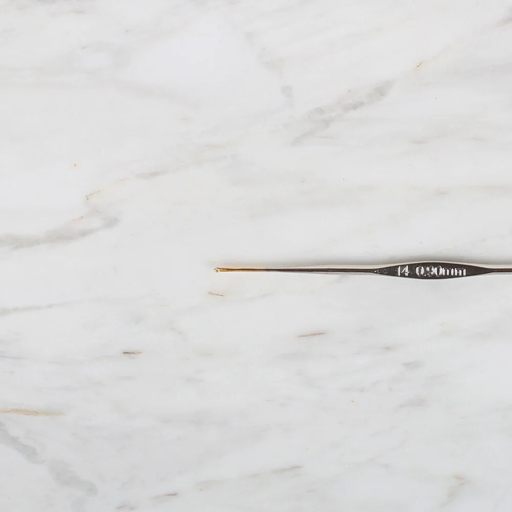 Yabalı Golden Tip Metal Handle No. 14 0.90mm Crochet Hook - Image 2