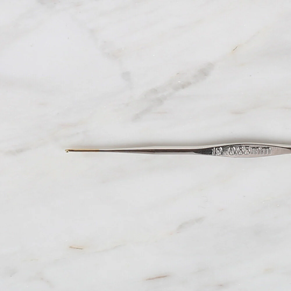Yabalı Golden Tip Metal Handle No. 19 0.65mm Crochet Hook - Image 2