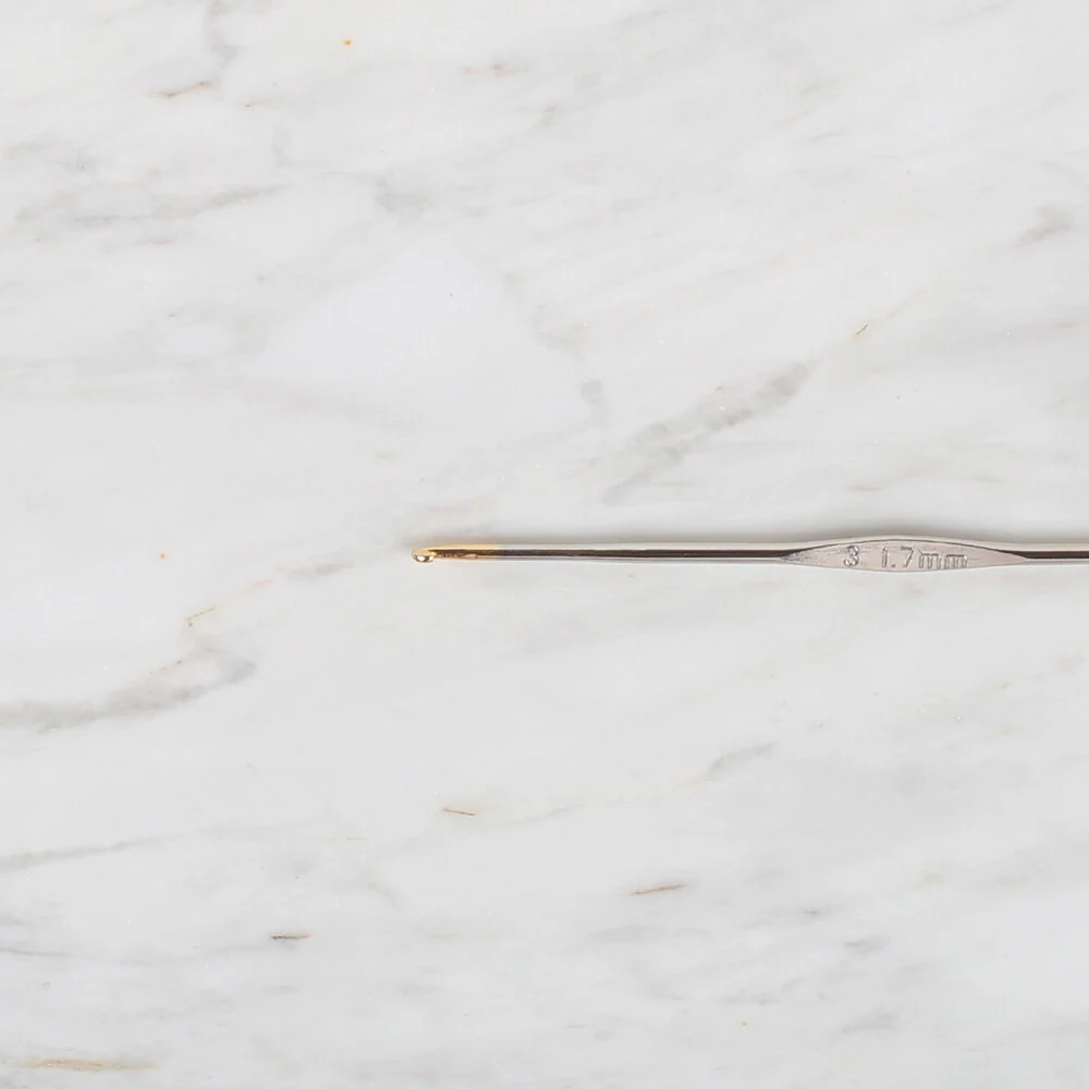 Yabalı Golden Tip Metal Handle No. 3 1.7mm Crochet Hook - Image 2