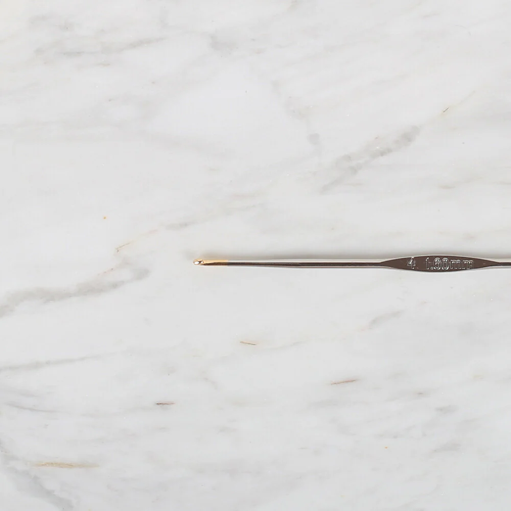 Yabalı Golden Tip Metal Handle No. 4 1.6mm Crochet Hook - Image 2