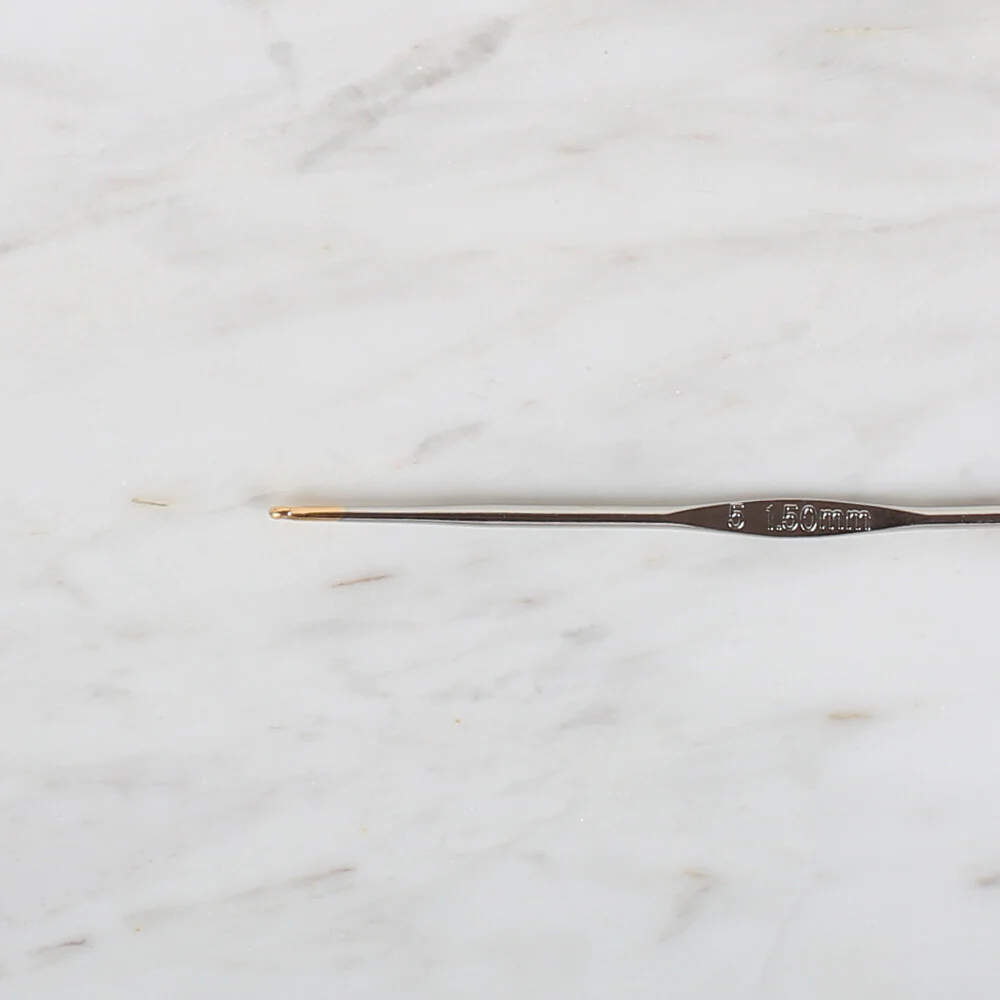 Yabalı Golden Tip Metal Handle No. 5 1.5mm Crochet Hook - Image 2