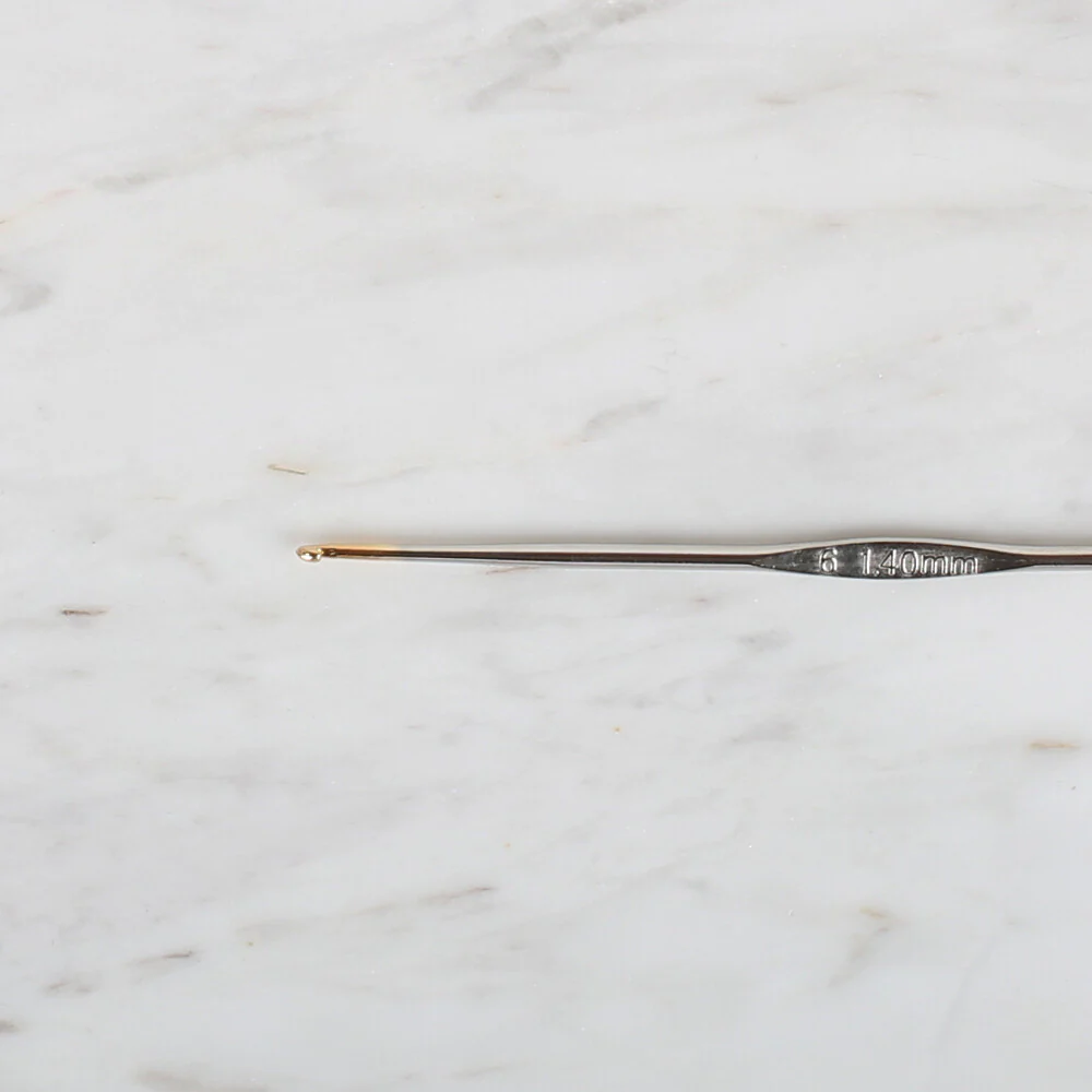 Yabalı Golden Tip Metal Handle No. 6 1.4mm Crochet Hook - Image 2