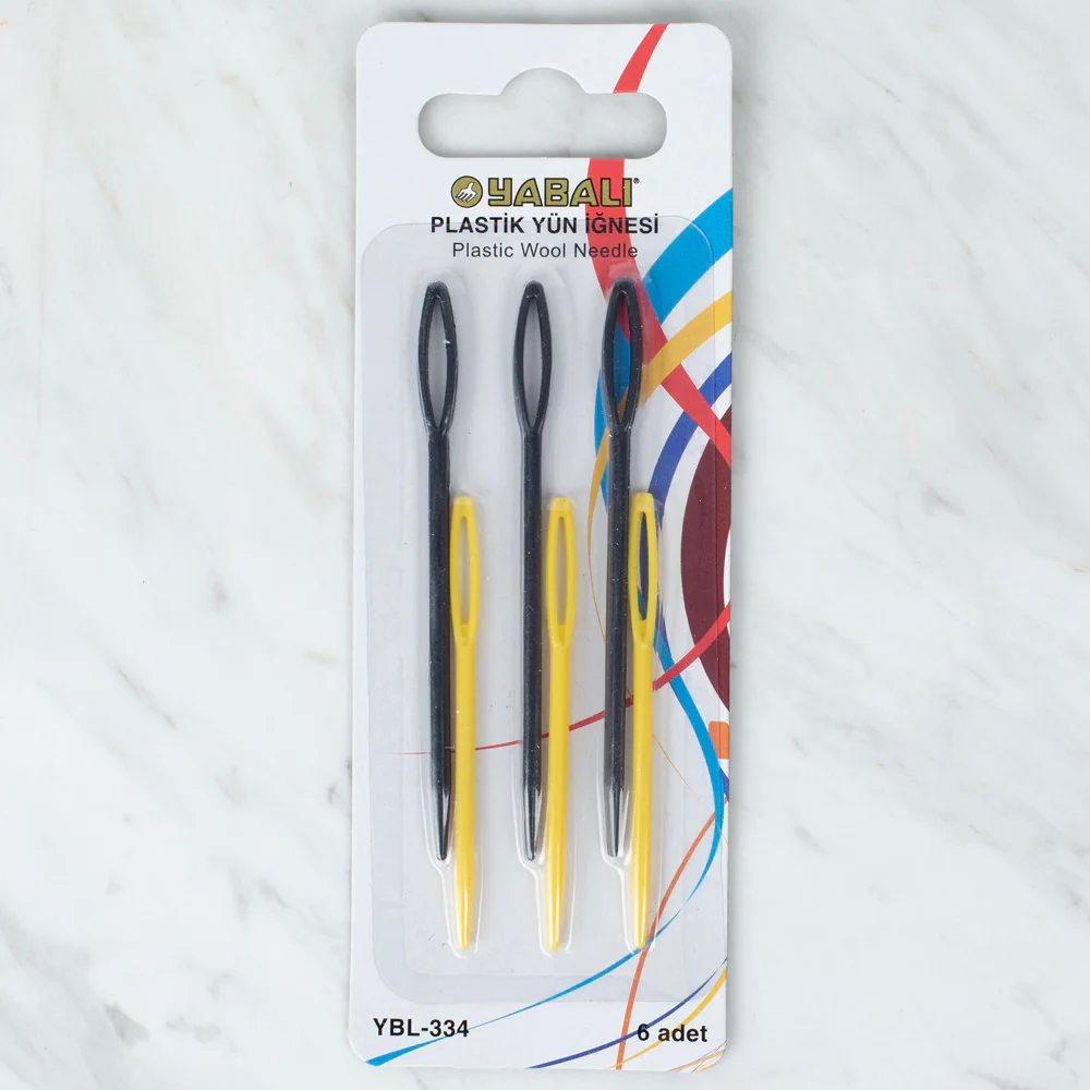 Yabalı Plastic Tapestry Needle (6 Pack), Black Yellow - YB - 334