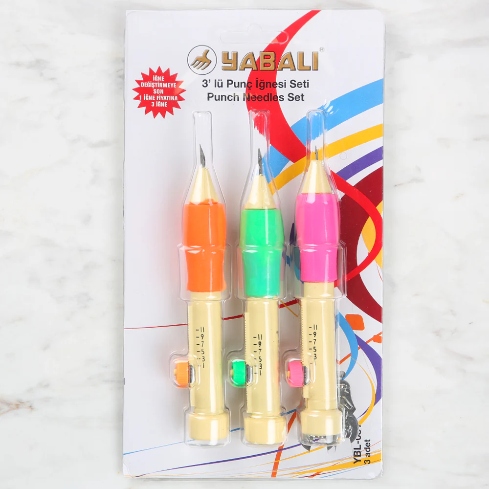 Yabalı Set of 3 Punch Needles - YBL-081